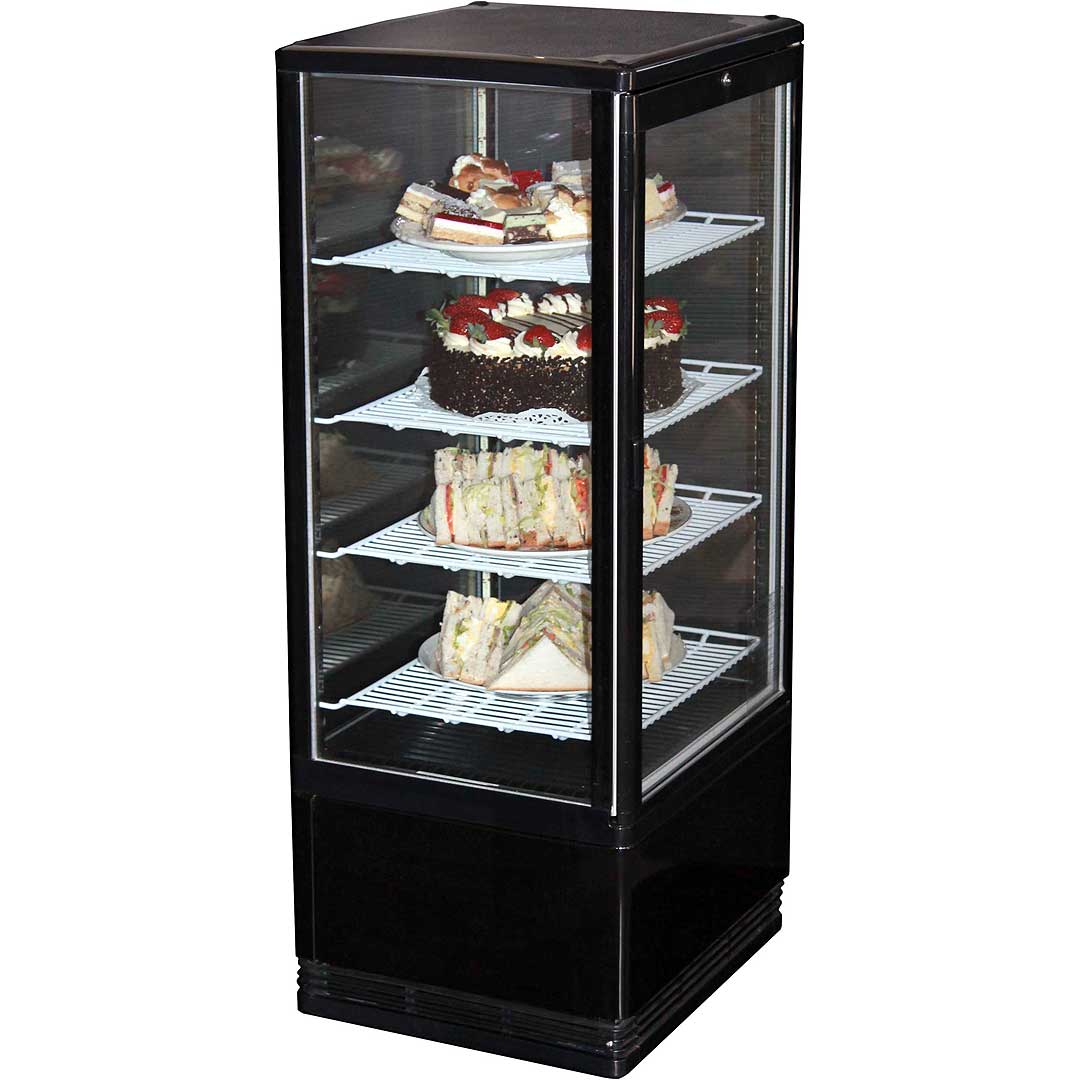 Cake And Sandwich Display Fridge Black Body And Low E Glass