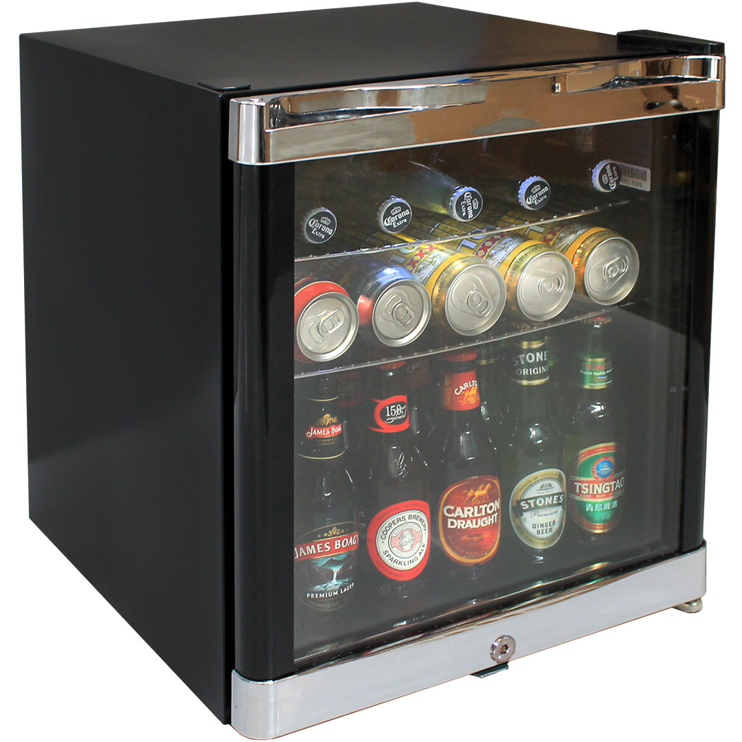 Tropical Mini Glass Door Bar Fridge With Lock, Australia Wide Delivery