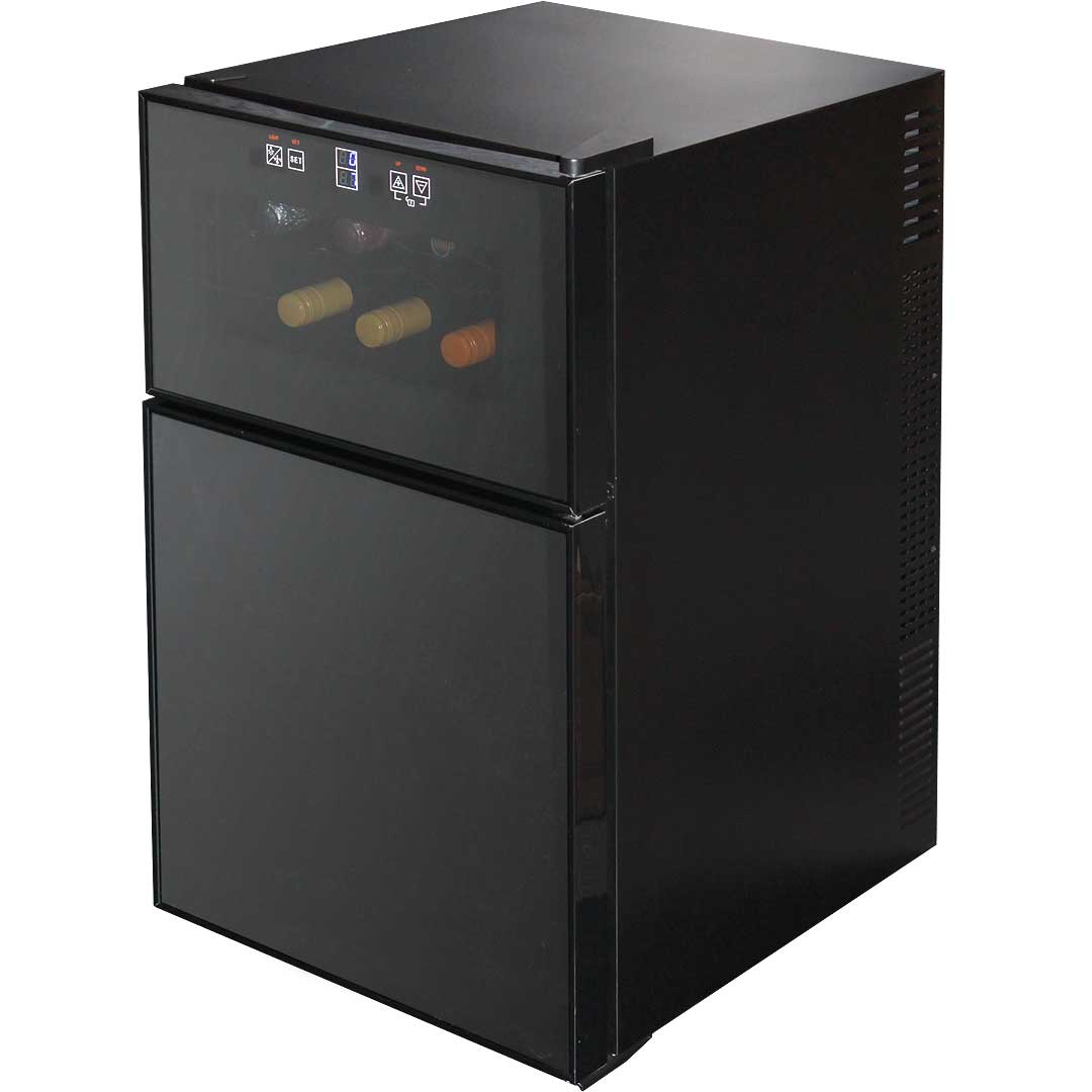 Mini Wine and Beer Fridge, LED Touchscreen, Quiet Operation, Australia
