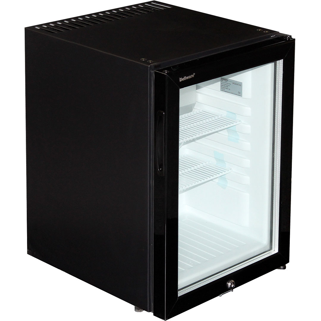 Silent Mini Bar Fridge With Triple Glass Door And Lock 40ltr