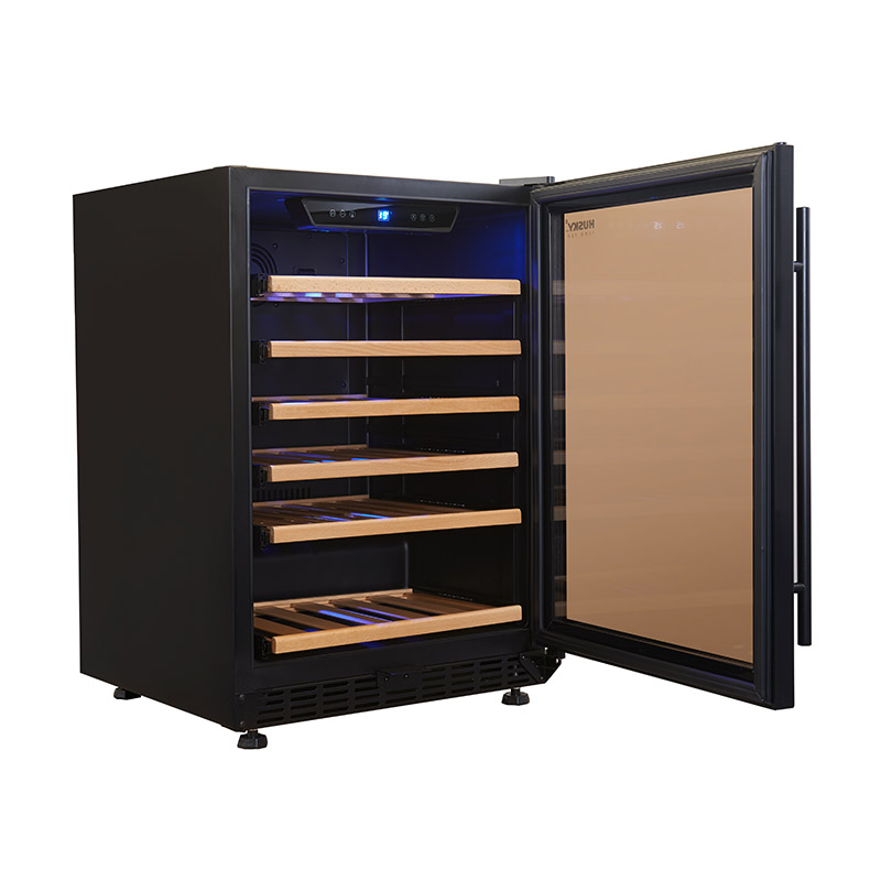 Husky Vino Pro Triple Uv Glazed Single Zone Wine Refrigerator