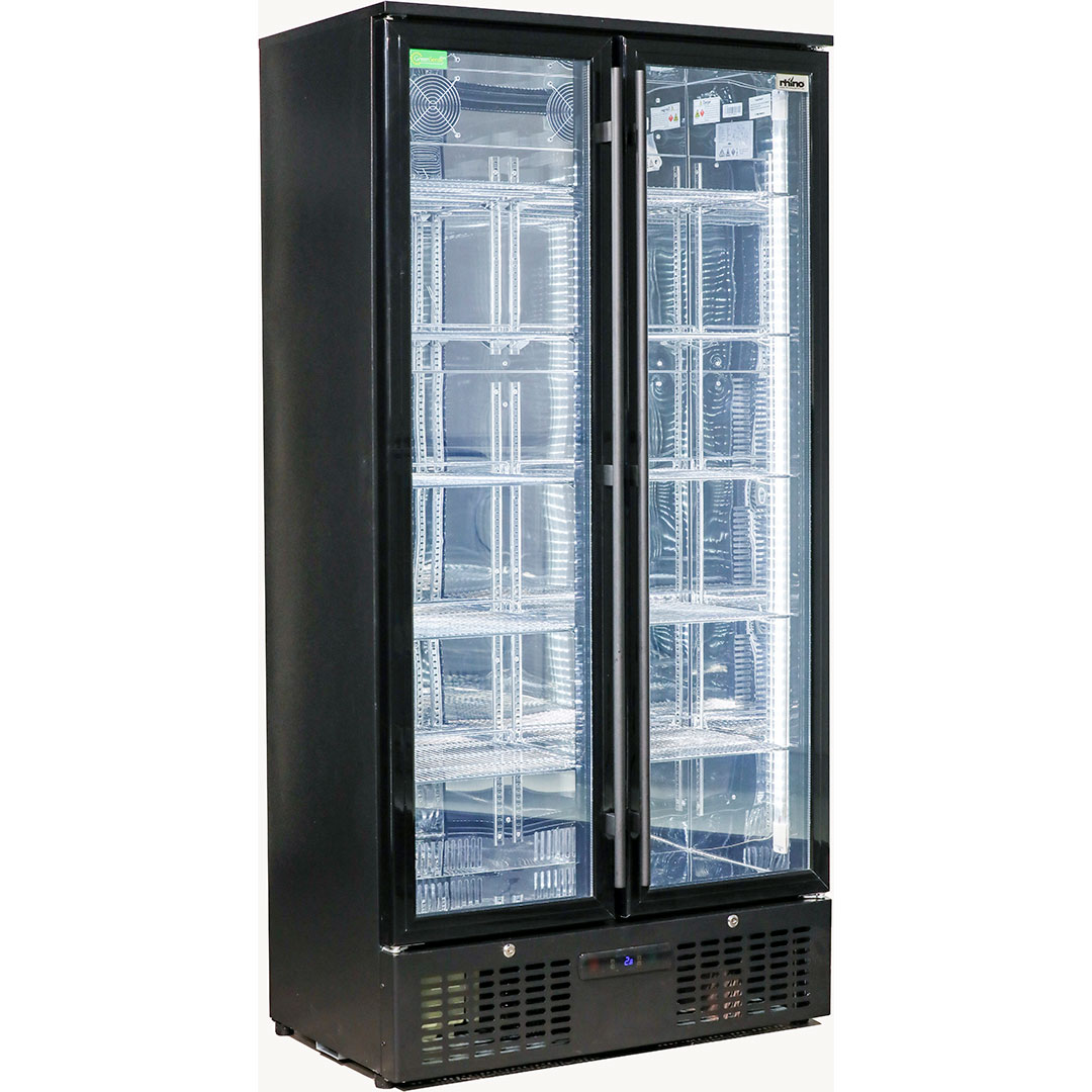 Rhino Glass Door Commercial Bar Fridge With Low E Triple Glass