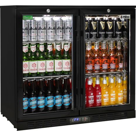  Rhino-Under-Bench-Black-2-Door-Commercial-Alfresco-Bar-Fridge  2  