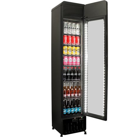  Schmick-Skinny-Upright-Tall-Bar-Fridge-Flat-Glass-Door-SK135-X  2  