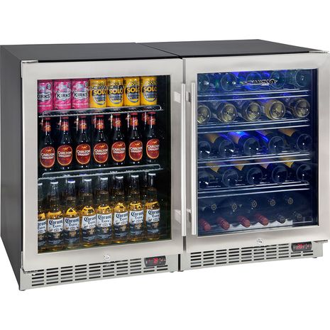  Bar-Fridge-Beer-Wine-Combination-Quiet-Underbech-YC150-Combo  2  