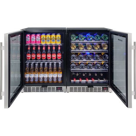  Bar-Fridge-Beer-Wine-Combination-Quiet-Underbech-YC150-Combo  3  