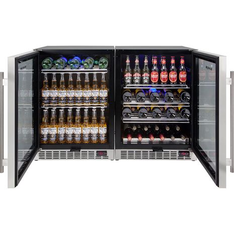  Bar-Fridge-Beer-Wine-Combination-Quiet-Underbech-YC150-Combo  4  