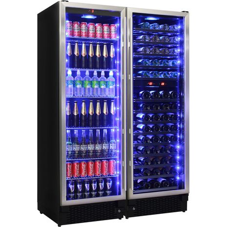  Schmick-Glass-Front-Beer-And-Dual-Zone-Wine-Fridge-matching-JC430-COMBO  1  
