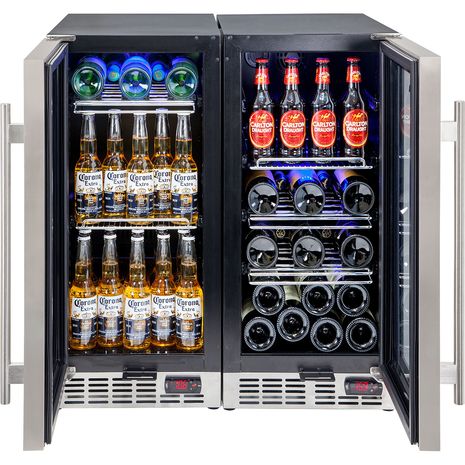  Quiet-Beer-Wine-Bar-Fridge-YC100-Combo  1  