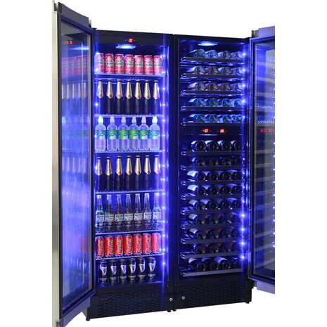  Schmick-Glass-Front-Beer-And-Dual-Zone-Wine-Fridge-matching-JC430-COMBO  2  