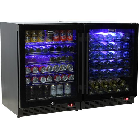  Schmick-Under-Bench-Beer-Wine-Combo-Bar-Fridge-Black-Quiet-Model-SK151BG-Combo  1  