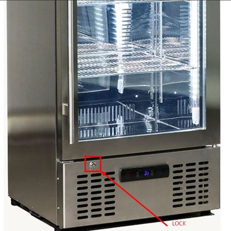  Rhino Bar-Fridge-Energy-Saving-SGT1R-SS-Lock 