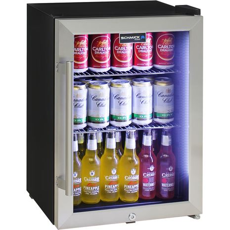  Schmick-Shallow-Depth-Mini-Glass -Door-Bar-Fridge-SC35-SS  3  